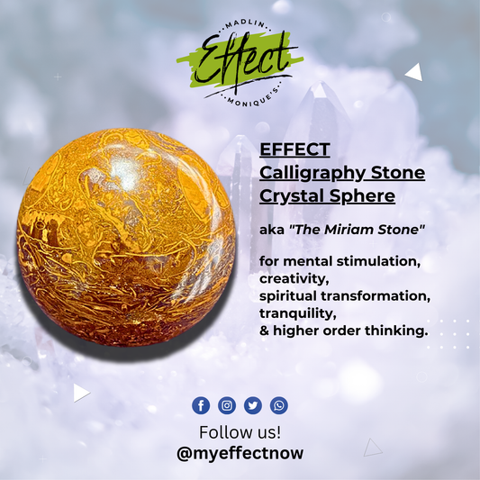 EFFECT Calligraphy Stone Crystal Sphere