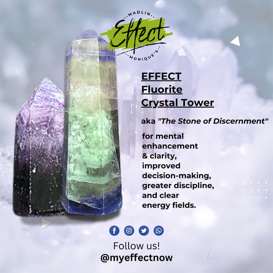 EFFECT Fluorite Crystal Tower