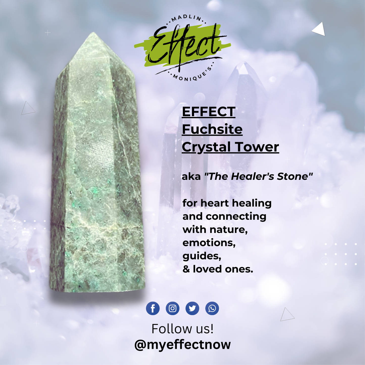 EFFECT Fuchsite Crystal Tower