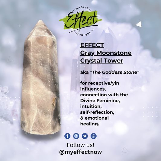 EFFECT Gray Moonstone Crystal Tower