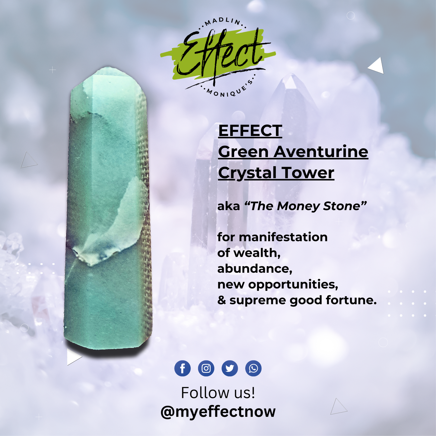 EFFECT Green Aventurine Crystal Tower