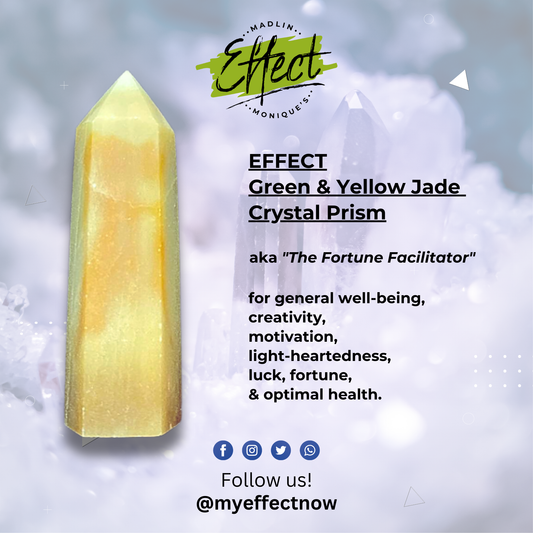 EFFECT Green & Yellow Jade  Crystal Prism