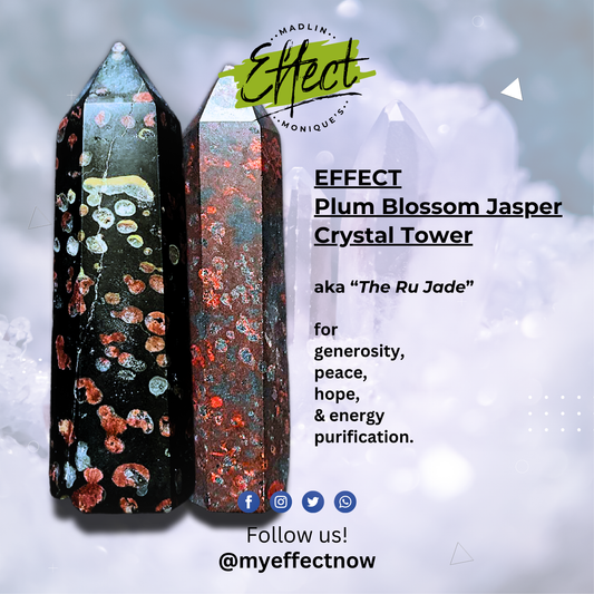 EFFECT Plum Blossom Jasper Crystal Tower