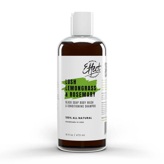 Lush Lemongrass & Rosemary Black Soap Body Wash & Shampoo (2 oz.) | (16 oz.)